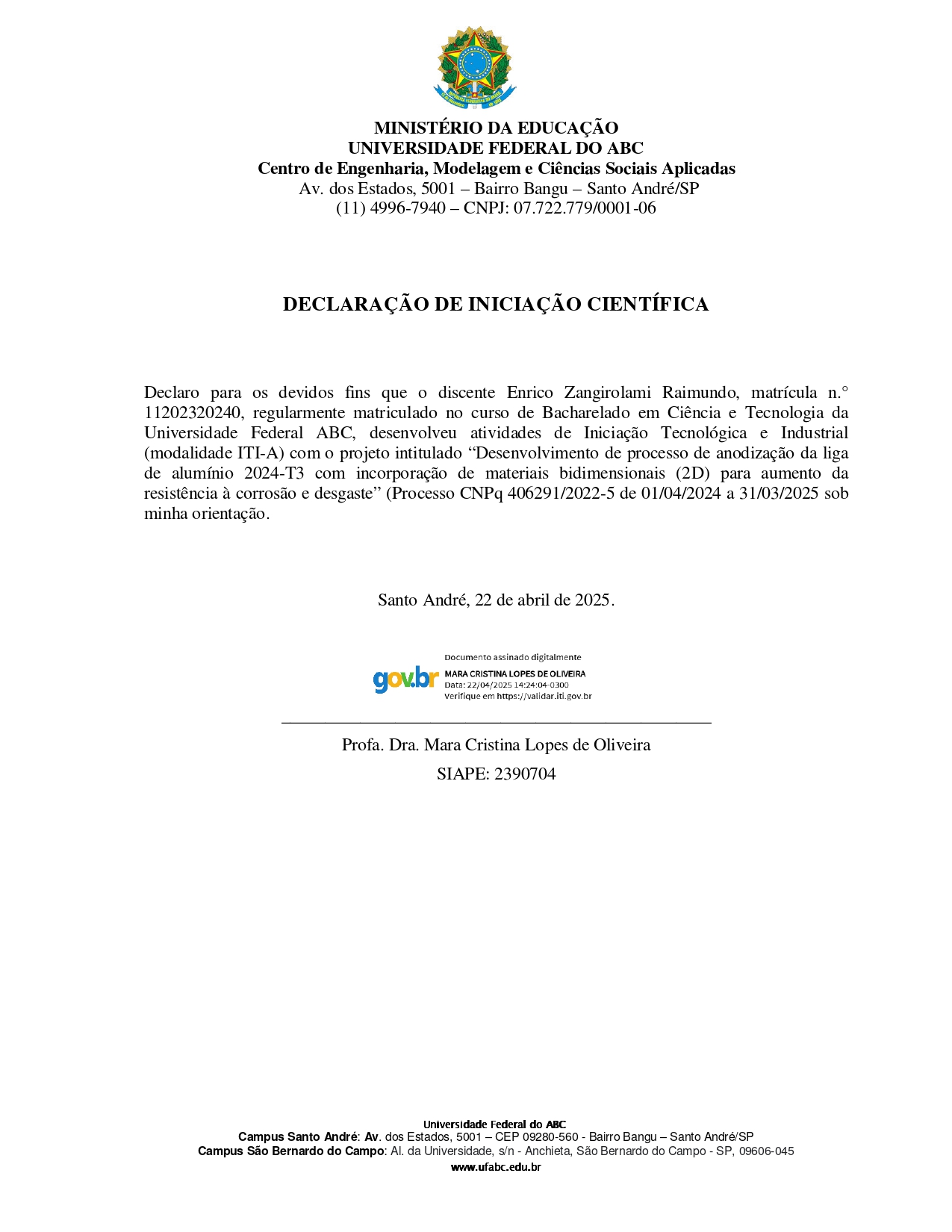 Certificado IC